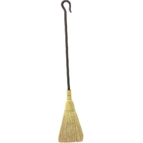 Dagan Dagan BROOM-2 Individual Hearth & Fire Pit Tool with Hook Handle - Broom; Black BROOM-2 - main
